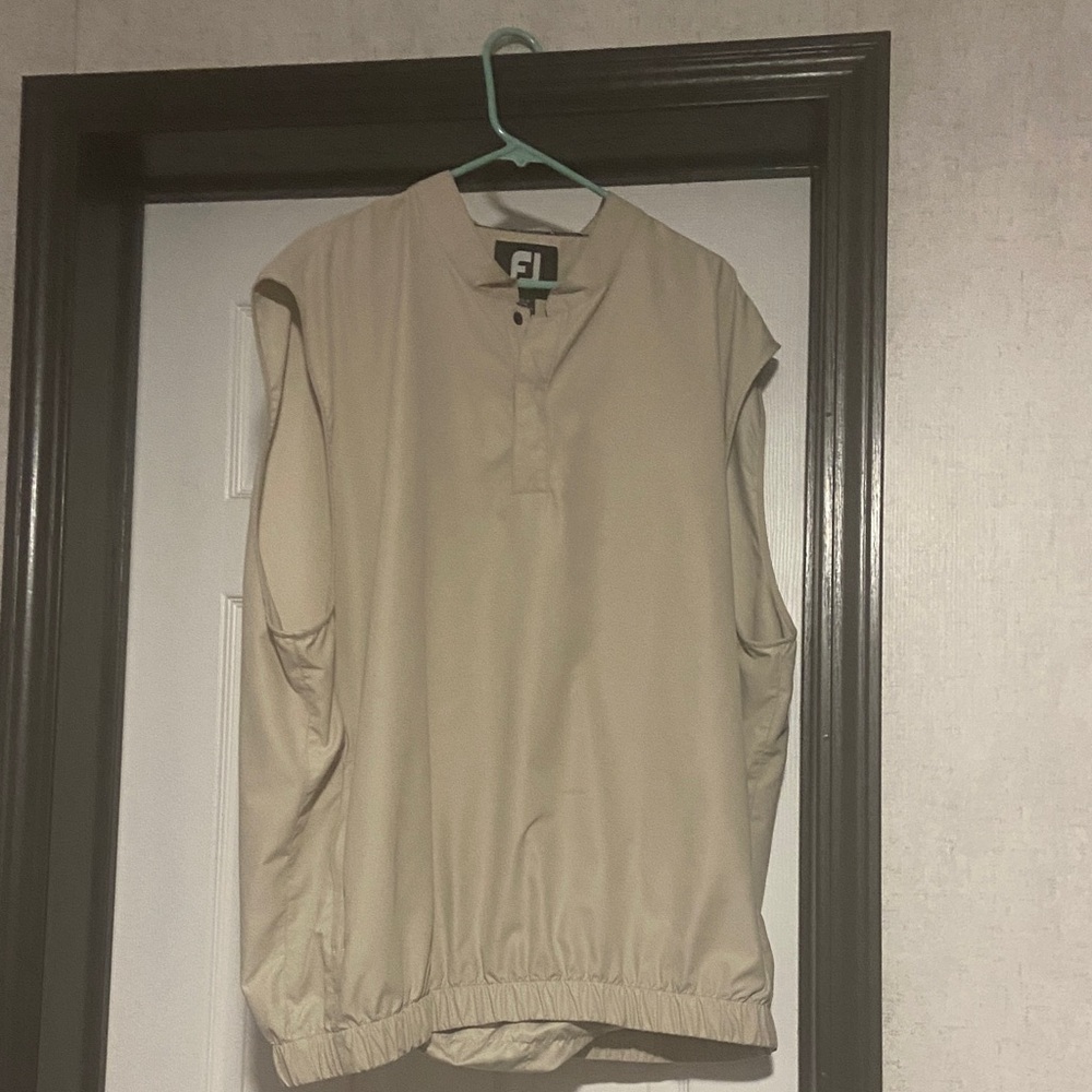 Men's Beige foot joy Sleeveless vest